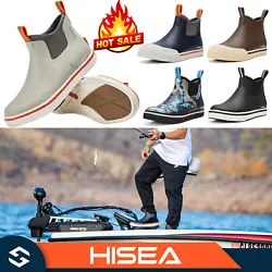 2- Keep Dry & Warm: HISEA fishing deck boots are designed with neoprene and soft rubber material which provides extra...