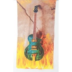 Serviettes microfibres dessin de GUITARE . Top Qualité durable ne bouge pas au lavage 40°. Consulter nos évaluations.