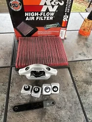 K&N air filter and bed lugs for a Nissan titan 07. Used for few years works excellent K&N air filterFram extra guard...