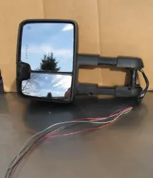 For consideration I have this 2015- 19 SILVERADO SIERRA Driver/Left Side View Door Tow Mirror for parts as shown....