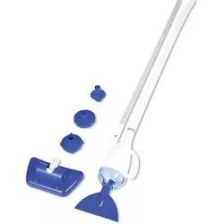 Model AquaCrawl Pool Vacuum. Attach to the filter pump for light cleaning your pool. 2 angled conversion nozzles, one...