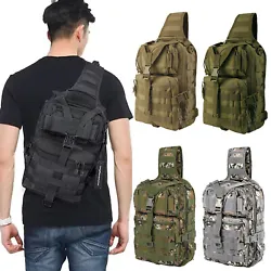 Zippers are solid and well stiched,very smooth to use. Type: Tactical Sling Bag. 1x Tactical Sling Bag. Material: 800D...