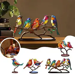 It is made of acrylic, which gives it a comfortable touch and a durable quality. The color combination of the birds and...