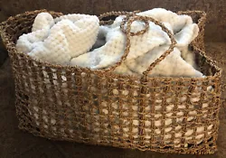 Does not include blanket inside. basket with handles country cottagecore moses 21”x13”.