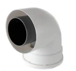 Condensing Vent Pipe Elbow 90° 224077PP for Condensing Tankless Water Heaters. Outer Intake Material Inner Exhaust...
