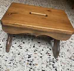 The stool is a solid pattern and is made of high-quality wood. It can be used as a step stool or simply as a decorative...