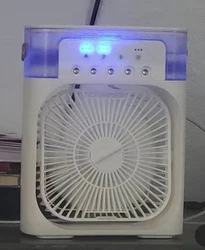This portable cooling fan with a humidifier and mist ice tank is perfect for any indoor space. With three adjustable...