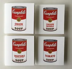 Andy Warhol Soup Can Greeting Cards from the London 2020 exhibition.