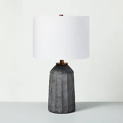 •Ceramic table lamp makes a great table accent •Carved pattern adds texture and flair •Designed with an on/off...