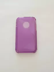 Silicone Soft Case Back PurpleiPhone 3G iPhone 3GS.