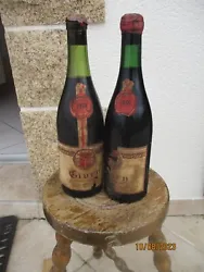 Annee 1959. 2 bouteilles de bourgogne.