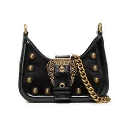 Made of faux leather, Versace Jeans Couture Range F is characterized by its crescent shape and compact lines. It is...