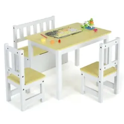 Except for drawing, it can also be used for different purposes, such as reading, writing, dining, etc. The bench seat...
