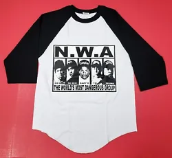 NWA Raglan T-shirt. 3/4sleeve Baseball Tee.