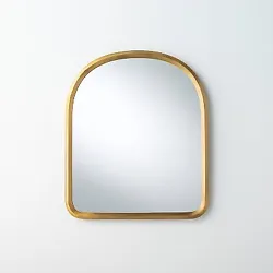 •Framed mirror adds a finished look to your space •Designed with a metal frame in an arch shape •Offers easy...