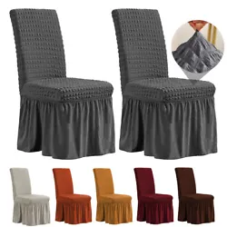 High Quality : The chair cover is made of Polyester Spandex. Soft material, comfortable and wrinkle resistant, no...