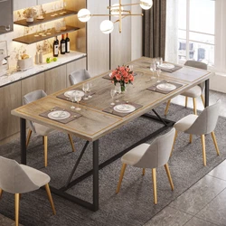 The spacious tabletop provides sufficient space for plates, utensils, serving dishes and decorative accents. WORKS FOR...