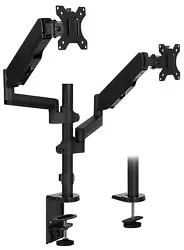 Raise your monitors to an ergonomic position and free up desk space with this stackable dual monitor mount. Designed...