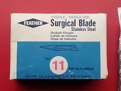 This box has been opened and blades were used. Of the 100 that it originated with, 63 remain; if any ebayer can find...