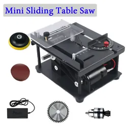 Multifunctional Woodworking Sliding Table Saw Household Bench Saw US. Uses: electric saw, woodworking sliding table...