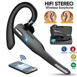 【Freely Angle & Comfortable Wearing】This bluetooth wireless earpiece is designed to fit in either ear.The angle can...