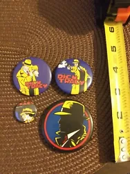 Vintage pin button lot DICK TRACY PIN-BACK 2 marked disney . Condition is Used. Shipped with USPS First Class Package....