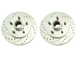 Kit Includes: (2) Front Brake Rotor. Rotor Type: Drilled and Slotted. Brake Rotors are built to exceed OEM...