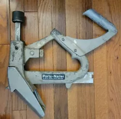 Porta-Nailer 401 Tongue and Groove Hardwood Floor Nailer. Sold as is. Not sure if missing anything or if works...