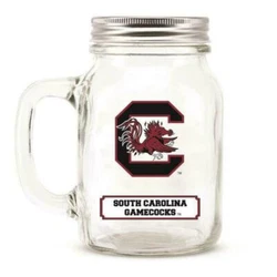 Mason Jar 16oz Glass With Lid Mug Cup.