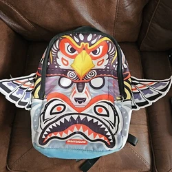 Sprayground Apache Wing Backpack Pre-owned. This backpack is used and has normal signs of wear, including some stains....