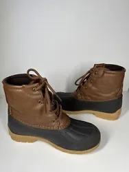 Sperry Boys Port Duck Boots Size 3M Brown Waterproof SCK261491. - Overall good condition, has some minor scuff mark on...