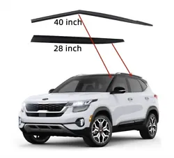 Fits Kia Seltos 2020-2023. Keep rain and wind out while windows are open. 4 PCs Tape-on window visors. Carefully...