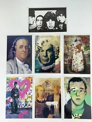 Lot of 7 postcards advertising the art show of Mr. Brainwash, 2010 in New York.The images include Mr. Spock, Benjamin...