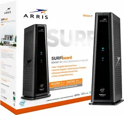 Maximize internet speeds with this ARRIS SURFboard wireless cable modem. Compatible with major U.S. cable internet...