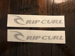 Rip Curl Sticker Set Of 2 - 9” Surf Surfing Surfboard Waves Beach Hawaii Surfer. Color gloss black