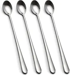 ✔Iced Tea Spoons: The length of spoons handle is 8