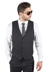 Make a great first impression with these high quality 100% Superfine cotton blend AZAR vests that slim down your...