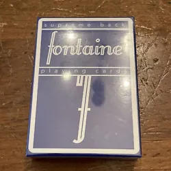Fontaine Blue 1st Edition Supreme Back Playing Cards Deck New & Sealed 1 Of 5000. Sealed brand new condition. Please...