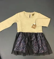 Girls Baby cotton with tulle dress, Tea Collection. Condition is 