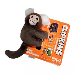 Simply press the back of the animal to open the its arms then let go and watch it hang on! Makes a great gift to teach...