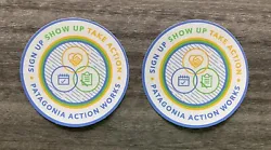 Lot of 2 Patagonia Action Works Stickers!Sticker measurements: 3.5” Please reach out with any questions!