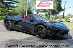 2022 Corvette Stingray Convertible 2LT Option Package ONLY 2995 Miles!!! Black with Adrenaline Red and Black Interior-...