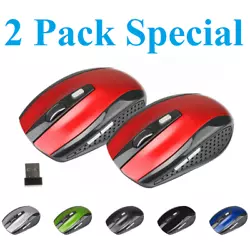 DPI: 800-1200-1600DPI. USB Wireless Optical Mouse for Laptop PC Notebook has an effective distance in further distance...