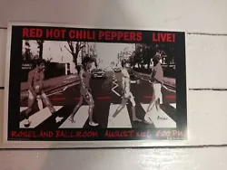 red hot chili peppers Concert Poster 11x17.