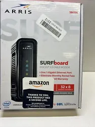 Upgrade your internet experience with the Arris Surfboard SB6183 Cable Modem. This modem is compatible with DOCSIS 3.0...