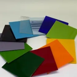 This glass can be used for Fused, Stained or Mosaic Glass Projects.