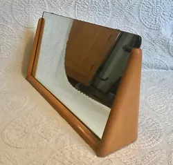 Dresser Top Chest Mirror #M923. Materials and Techniques: Maple, Mirror. Style: Mid-Century Modern. Light wear...