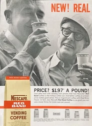 VINTAGE ORIGINAL PRINT AD SHIPPED ON BOARD AND IN PROTECTIVE SLEEVE= 8” X 11”