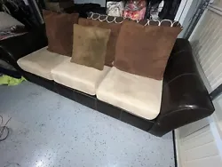 Sofa with minor scratches and scrapes/ well taken care of, only ten years old, rarely used. Make me an Offer.Includes...