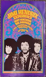 Jimi Hendrix Experience, Soft Machine, The Paupers ~ C.N.E. Coliseum Arena Toronto, Sat. February 24, 1968. Numbered...